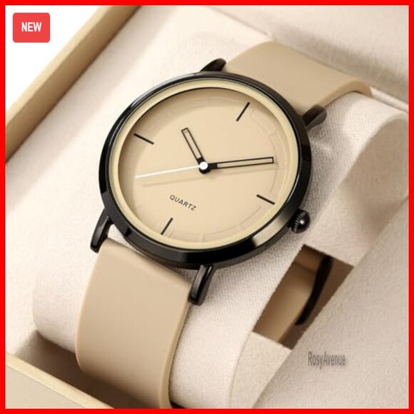 Unisex Quartz Watch Waterproof Silicone Band Minimalist Design main image 4